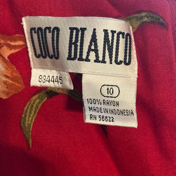 Sz 10 Vintage Coco Bianco Tiger Lily Dress - Picture 6 of 6